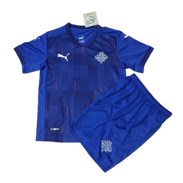 Camiseta Islandia 1st Niño 2020 Azul